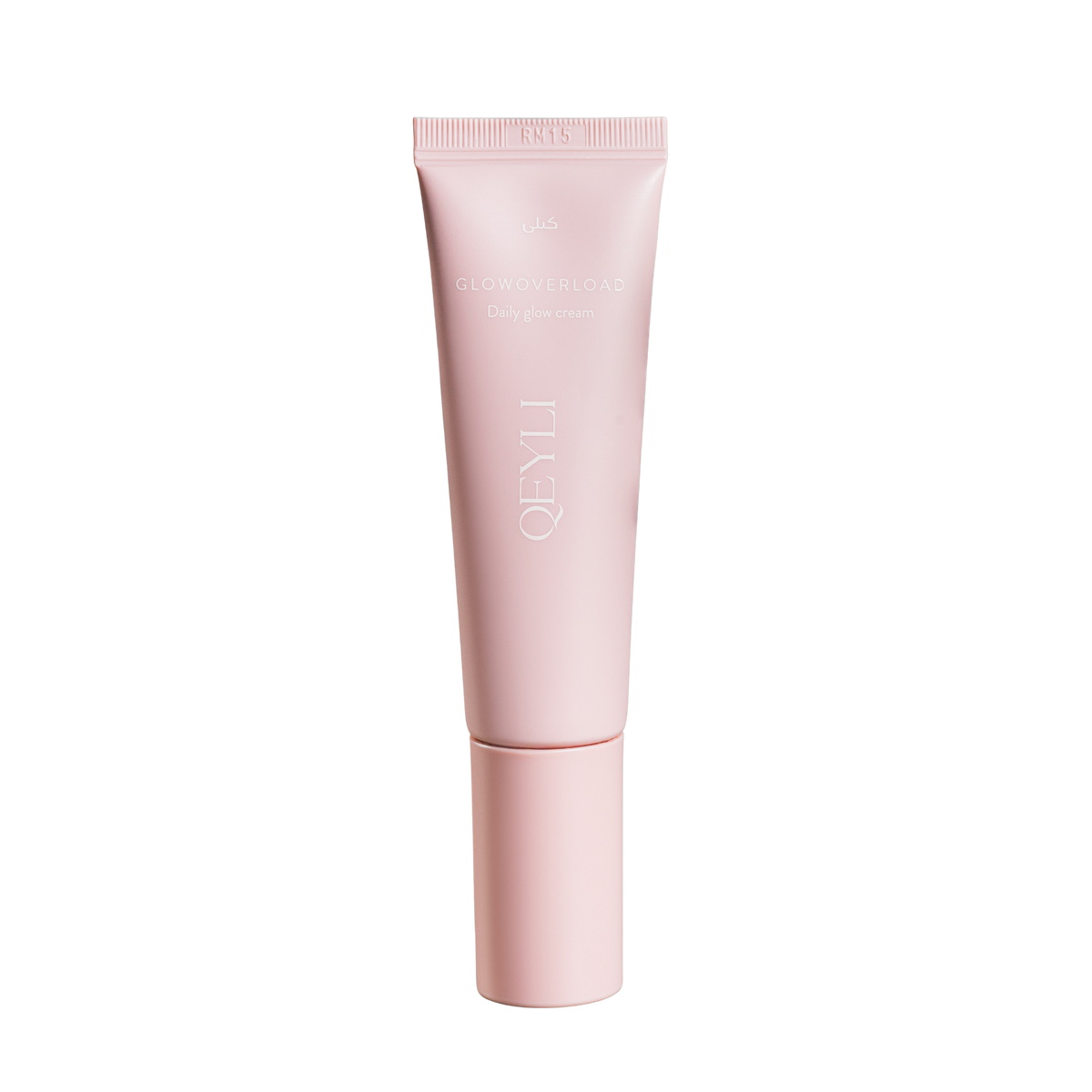Qeyli GlowOverload Glow Cream – återfuktande ansiktskräm med niacinamid och ljusreflekterande mineraler för lyster.